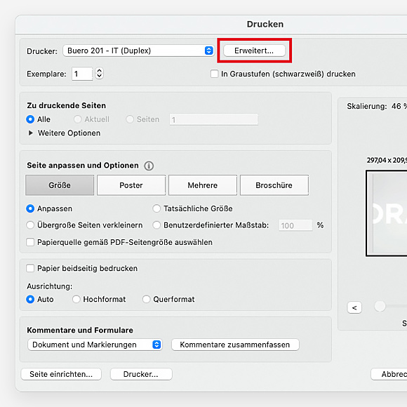 Anleitung zur Aktivierung der Überdruckvorschau als PDF herunterladen PDF Überdruckvorschau