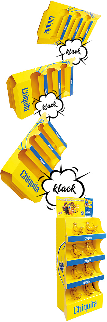 Unsere Displaylösung für Chiquita Unsere Displaylösung für Chiquita