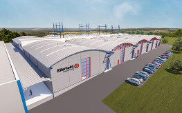Visualisierung der neuen Kartonfabrik Visualisierung der neuen Kartonfabrik