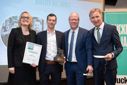 Drucker des Jahres 2018 - Moderatoren und Stephan Ellerhold