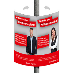 Hohlkammer-Klapp-Plakate